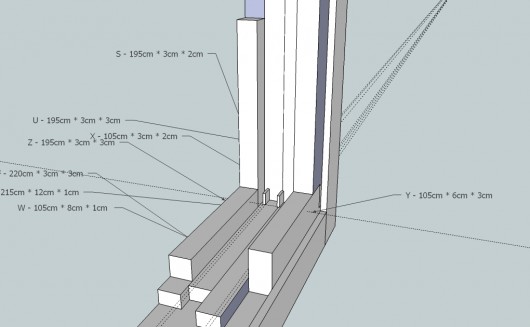 French door triple glazing retainers