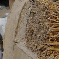 Clay plaster cross section