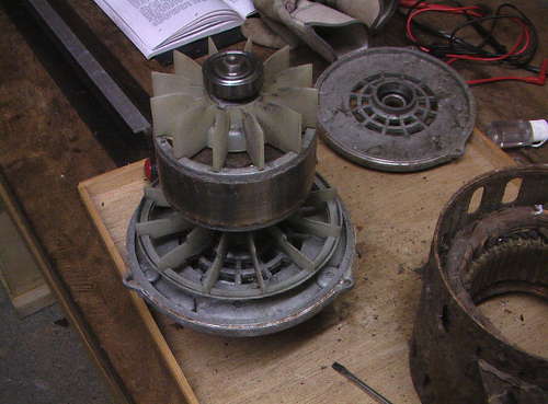 An old Freezer Motor woth bearings