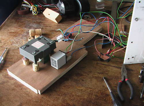Mounting transformer and relay