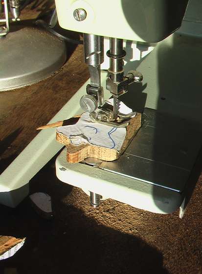 Scrollsaw copes well with thick oak