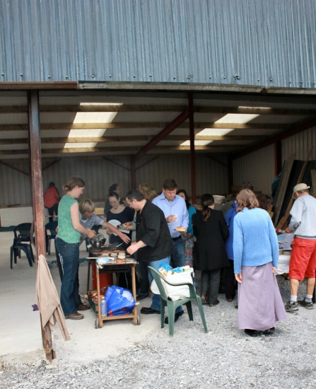 Food serving area