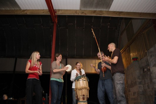 Using the FE workshop floor for some late night capoeira playing