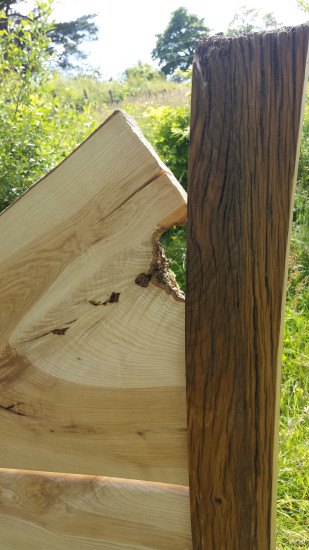 Reclaimed Oak bed post