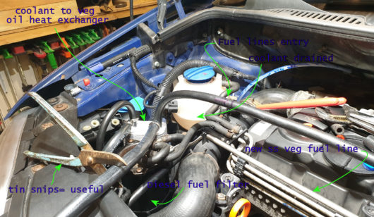 coolant hose routing