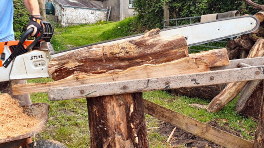 Cutting raised be corner posts